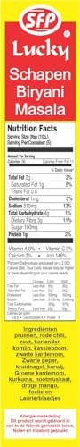 Lucky Mutton Biryani Masala, 50g (Pack of 5) - A Blend of best spices combination with flavor and aroma of Indian Cuisine, Low Sodium, No MSG, Non GMO