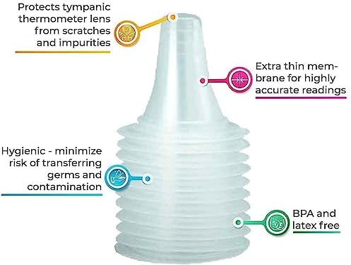 400 Pack Ear Thermometer Probe Covers, Disposable Refill Lens Filters Caps Compatible for All B raun Models Digital Thermometers Sleeve