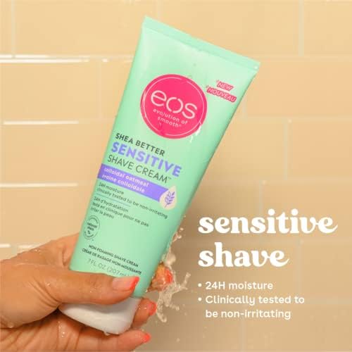 eos Shea Better Sensitive Skin Women's Shave Cream- Fragrance-Free, 2-pack of 7 oz containers