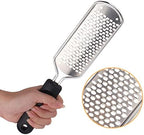 2Pcs Colossal Professional Foot File and Callus Remover, High Grade Stainless Steel Foot Rasp for Wet and Dry Feet, Washable Pedicure Tool for Smooth Heels