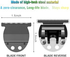 T-Blade Replacement,Trimmer Blade Compatible with oster Finisher Trimmer Model 59 and T-Finisher Trimmer Blades,Wide (Black)