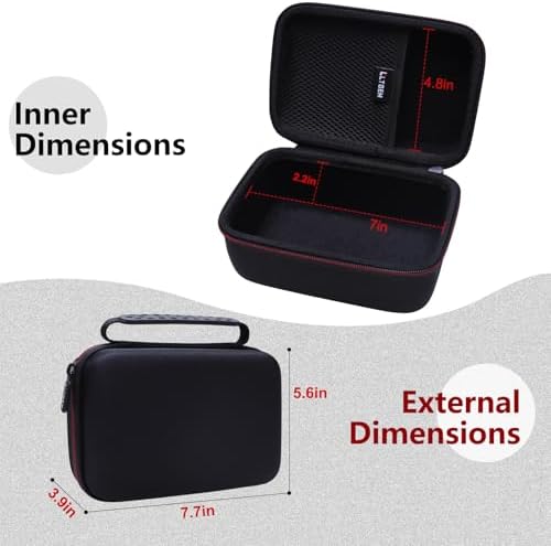 LTGEM Case Compatible with iHealth Track Smart Upper Arm Blood Pressure Monitor, Black
