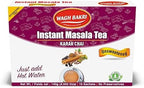 Wagh Bakri Instant Masala Tea, Unsweetened No Sugar Added, Karak Chai - 140grams, 10 Sachets [International Pack]