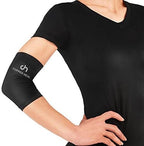 COPPER HEAL Elbow Compression Sleeve - Recovery Elbow Brace GUARANTEED with Highest Copper Infused Content - Support Stiff Sore Muscles and Joints Tendonitis Arm Tennis Basket Wrap (M)