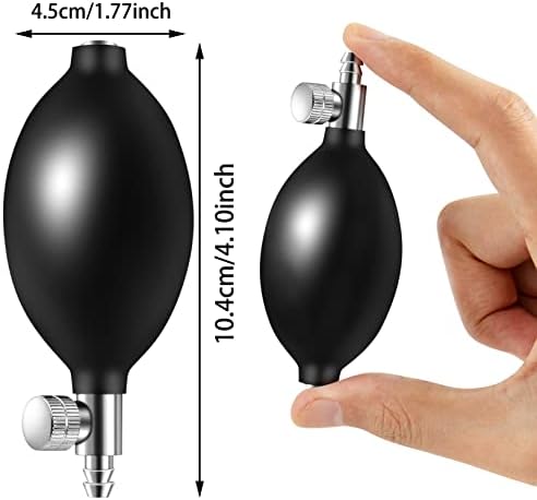 Lamoutor 3Pcs Blood Pressure Latex Bulb Replacement Inflation Bulb Pump Hand Squeeze Sphygmomanometer Bulb with Air Release Valve