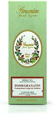Armeniac Pomegranatin – 100% Natural Wild Crafted Loose Leaf Herbal Tea in a T-Stick | Premium – Wellness – Artisan – 12 Single Serve Steeps T-Sticks