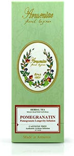 Armeniac Pomegranatin – 100% Natural Wild Crafted Loose Leaf Herbal Tea in a T-Stick | Premium – Wellness – Artisan – 12 Single Serve Steeps T-Sticks