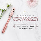 Radiance Roller - Germanium Stone Uplifting Face Beauty Massage Tool/Roller/Wand for Skin Tightening, De-Puffing, Sculpt/Lift, Anti-Aging | Uplift Face Roller, Facial Roller (Rose Gold)