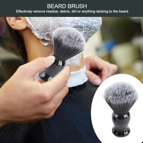 2Set Shaving Kit for Men, 3 in 1 Shaving Set Includes Portable Beard Brush Cream Bowl and Stand Beard Style Tool for Home Travel