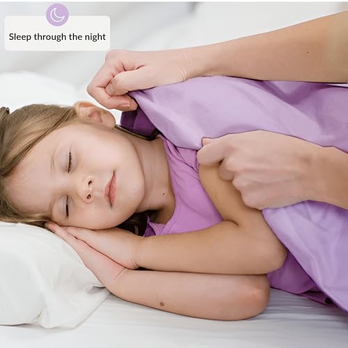 Sensory Bed Sheet for Deep Pressure Therapy – Spandex Bed Sheet – Sensory Compression Blanket for ADHD, Autism – Breathable & Hypoallergenic, Lila, Twin Size