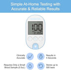 OHC GluNEO Pet Glucose Monitoring System for Dogs & Cats – Pet Glucose Meter Kit with 25 Test Strips, 25 Lancets, Lancing Device, Carry Case, Fast 5-Second Readings