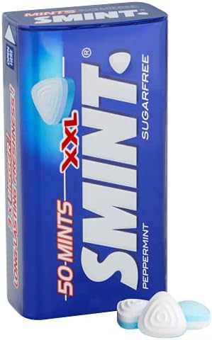 Smint XXL Peppermint Sugarfree 50 Mints Tin 35g, (Pack of 1)