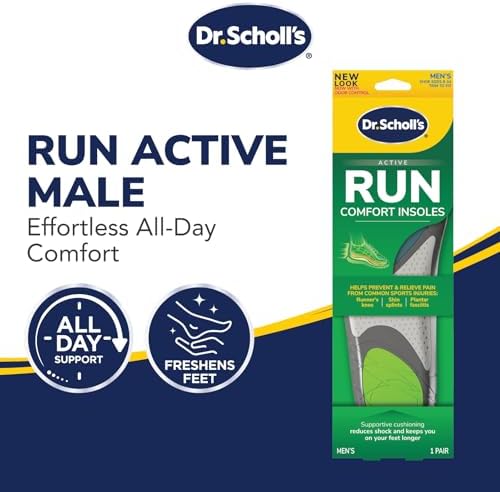 Dr. Scholl's Run Active Comfort Insoles,Trim to Fit Inserts