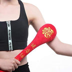 Healifty 2Pcs Handheld Massage Hammer Pat Stick for Body Acupoint Therapy Portable Fatigue Relief Massager for Back Neck Legs Waist 18.89X3.77X4.33In