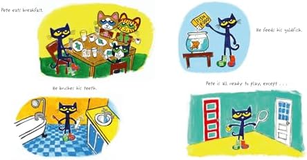 Pete the Cat and the Missing Shoes: Includes Over 30 Stickers
