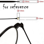 Glasses arm Covers,Spectacle Legs,1 Pair Metal Glasses Temple Arms Eyeglass Temple Replacement, Black