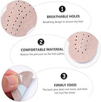 FRCOLOR 4pairs Foot Insole for Women Flat Feet Insoles Cushioned Toe Pads Half Pad Washable Reusable