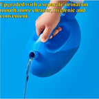 Men's 2000ML Portable Potty,YUMSUM Pee Bottle 68 OZ Male Urinal Collector for Hospital Camping Car Travel Toilet Urinal with 47" Hose (New Blue)