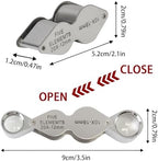 10X 20X Jewelers Loupe, Pocket Magnifying Glass with Dual Lenses, Foldable Jewelry Loop Magnifier with Storage Box for Diamonds, Coins, Watches, Plants