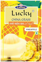 LUCKY CHINA GRASS (PINEAPPLE Flavor 100 gm)[Pack of 5]