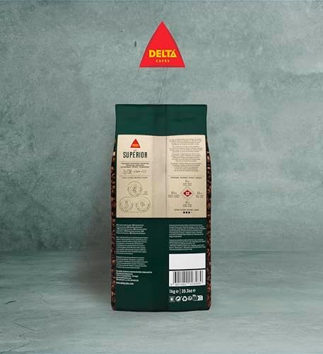 Delta Lote Superior 1kg/35.2oz – Full-Bodied Medium-Roast Coffee Beans, Energetic Aroma & Subtle Acidity, Notes of Chocolate, Nuts & Red Fruit – Whole Bean for Espresso, Filter & Moka Brewing