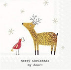 IHR 20 Luxury Christmas Paper Luncheon Napkins- Merry Christmas My Deer