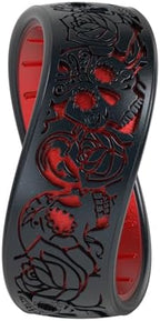 Enso Rings Etched Sugar Skulls 3.0 Silicone Rings - Comfortable and Flexible Design