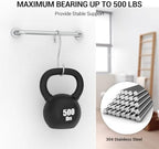 16 Inch Grab Bars for Wall Brush Nickel, Safety Shower Grab Bars for Seniors Elderly Handicapped, Handicap Grab Bars for Shower with Concealed Screws, Tesuchan