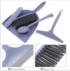 Holibanna Mini Desk Broom and Dustpan Set 5pcs, Portable Desktop Cleaning Brush Kit for Home and Office, Lightweight Handheld Sweeping Tools for Dust and Car Detailing