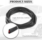 16.4Ft Car Door Edge Guards,Anti-Collision Car Door Protector Edge Guards Strip Avoid Scratche/Dust/Protect Interior,Universal Cars Doors Trim Protector for Doors/Hood/Trunk