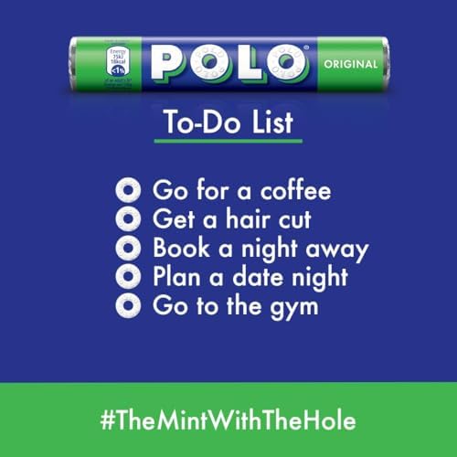 Nestle Polo Mint Original Tube 34g (Pack of 3)