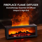 YALEDI Essential Oil Diffuser, 7 Colors Fireplace Flame Fire Oil Diffuser, 150ml Ultrasonic Aromatherapy Humidifier, Scent Diffuser with Remote Control & Timer for Home,Bedroom,Office,Yoga (Black)