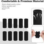 ElevateTech Finger Sleeves Protectors, 10 Pcs Finger Arthritis Sleeves Elastic Thumb Splint Brace Support Protector for Relieving Pain Breathable Fingers Tape for Basketball Golf Sports Aid Support