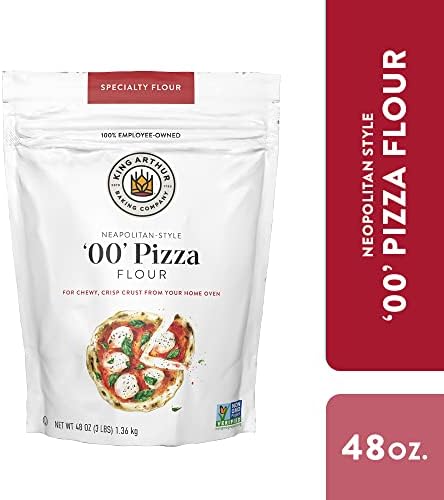 King Arthur 00 Pizza Flour, Non-GMO Project Verified, 100% American Grown Wheat, 3 lb Bag