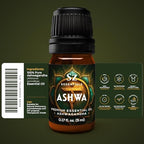 Ashwagandha Essential Oil, 100% Pure and Natural - Undiluted, Steam Distilled from Withania Somnifera - Woody & Earthy Scent with Nutty Overtones - Therapeutic Grade & Vegan - 0.17oz