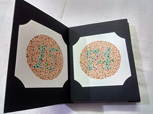 Ishihara Colour Vision Test Book for Color Deficiency 24 Plates with User Manual