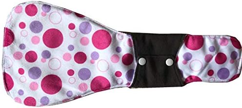 MUMBABY 16 Inch Ultra-deep Sleep Guard Wide Charcoal Bamboo Mama Cloth/Menstrual Pads/Reusable Sanitary Pads (41cm Over-Length) (Bubbles)