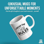 Panvola I Read the Rules So You Don't Have To Board Game Lovers Gifts Dice Game Night Sarcastic Gifts Sarcasm Novelty Drinkware Ceramic Mug 11 oz White