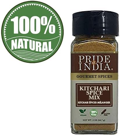 Pride of India - Kitchari Spice Seasoning – Made with Authentic Indian Spices – Easy to Use – 2 oz. Small Dual Sifter Bottle