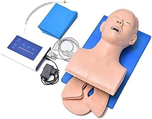 CHROX PVC Human Tracheal Intubation Training Model, Adult Tracheal Intubation Operation Simulator,Material, Used for Science Lab Education (with Alarm)