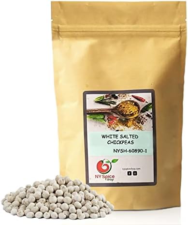 NY Spice Shop White Roasted Chickpeas - 3 Pound Crispy Crunchy Dried Chickpeas Roasted - Bulk Healthy Snacks