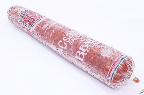 Bende Dry Salami Csabai With Paprika 2 Lb - Authentic Hungarian Sausage, Perfect Cured Meat For Charcuterie Boards, Sandwiches, Delicious Deli Salami