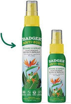 Badger Bug Spray, Family Friendly All Natural Mosquito Repellent w/Organic Essential Oils, Great Smelling Citronella Spray, Effective for 3 Hours, Deet-Free Vegan Plant Based Insect Repellent 4 fl oz