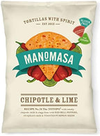 Manomasa Chipotle And Lime Tortilla Chips 160 G (Pack Of 10)