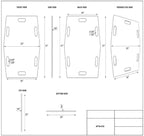 Patient Transfer Sheet Slide Board, 31" x 23" Long and Strong Slider Board with 250 Lbs. Weight Capacity
