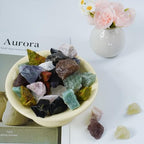 Raw Crystals, Large 1.2-2.0" Healing Crystal Natural Rough Stones for Intuition,Chakra,Meditation,Decoration,Polishing,Energy Work (Pink Opal, 3.5oz-1.2-2.0"raw Crystals)