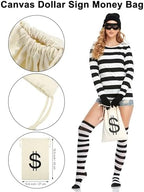 URATOT Women's Robber Costume Set Cosplay Thief Accessories for Halloween Party