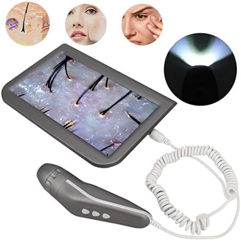 Skin Diagnosis Hair Analyzer,10.1 Inch Charging Type Scalp Hair Follicle Skin Hair Detector Analyser Machine 100-240V(US)