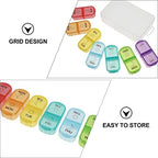 1pc Portable Pill Organizer for Daily Medication Storage Compact Travel Case for Easy Carrying and Organization