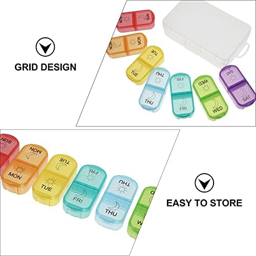 1pc Portable Pill Organizer for Daily Medication Storage Compact Travel Case for Easy Carrying and Organization